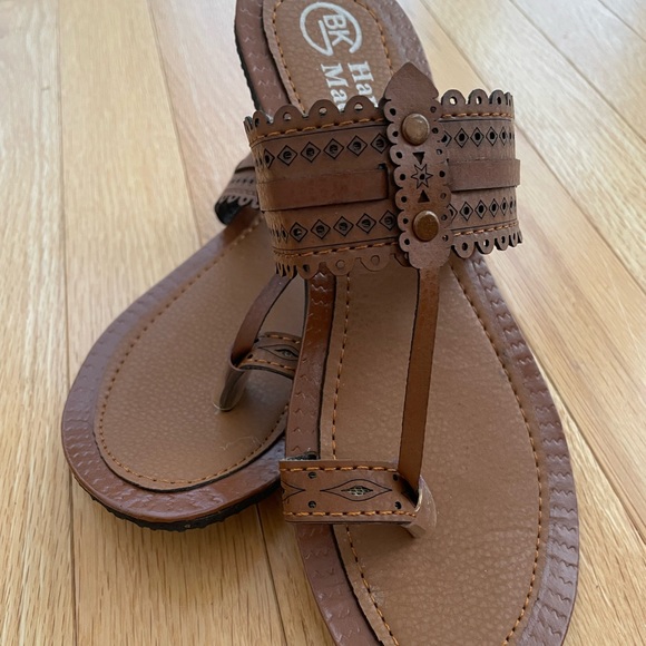Hand made brand new flat sandals 6-7 - Picture 3 of 6